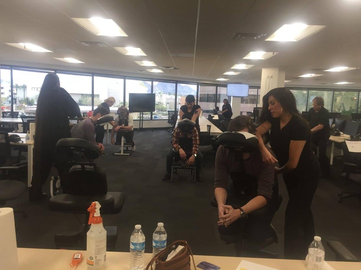 Chair Massage for Corporate Events in Phoenix: Boost Relaxation and Employee Engagement